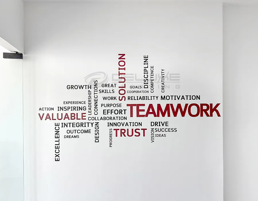 Wall Vinyl Lettering