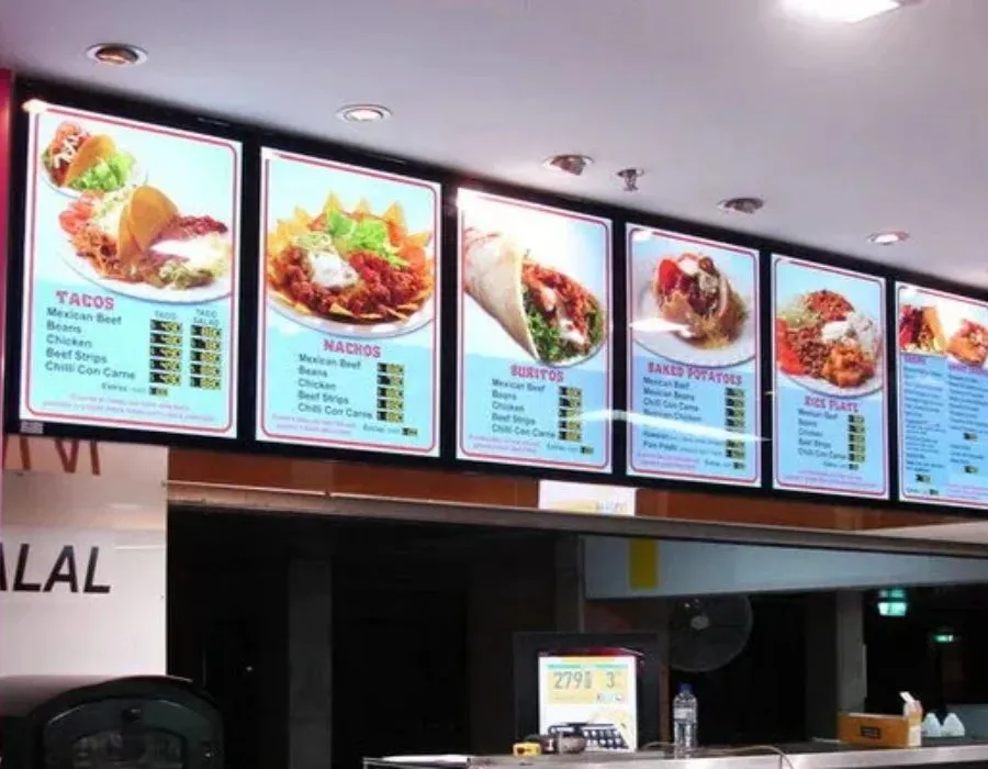 Menu Poster Board
